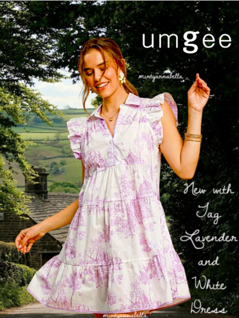 Umgee Romance Toile Dress